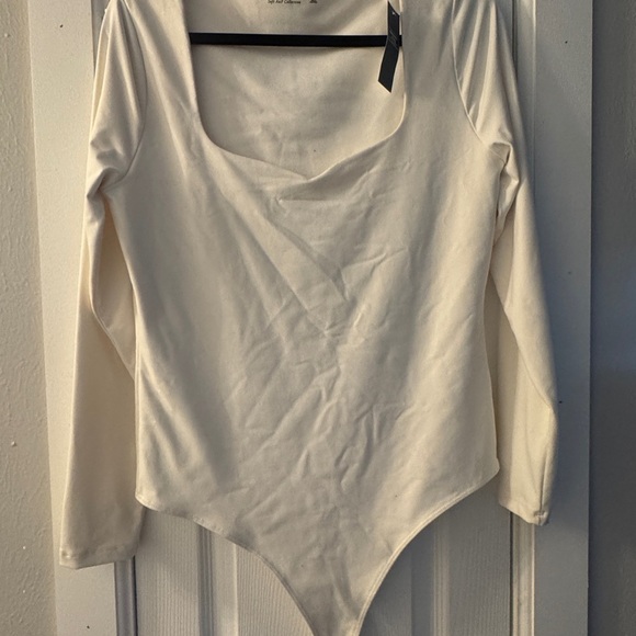 Abercrombie & Fitch Soft Square Neck Bodysuit 🤍 L NWT - Picture 6 of 6